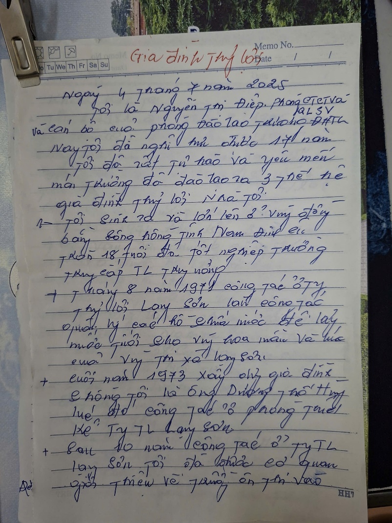 Nếu được chọn lại, tôi vẫn chọn Thủy lợi