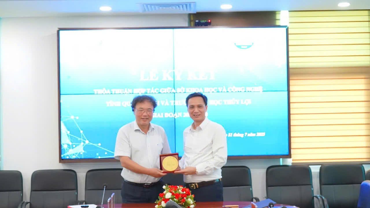 Trường Đại học Thủy lợi và Sở Khoa học và Công nghệ tỉnh Quảng Ninh hợp tác nghiên cứu, đổi mới sáng tạo giai đoạn 2025–2030