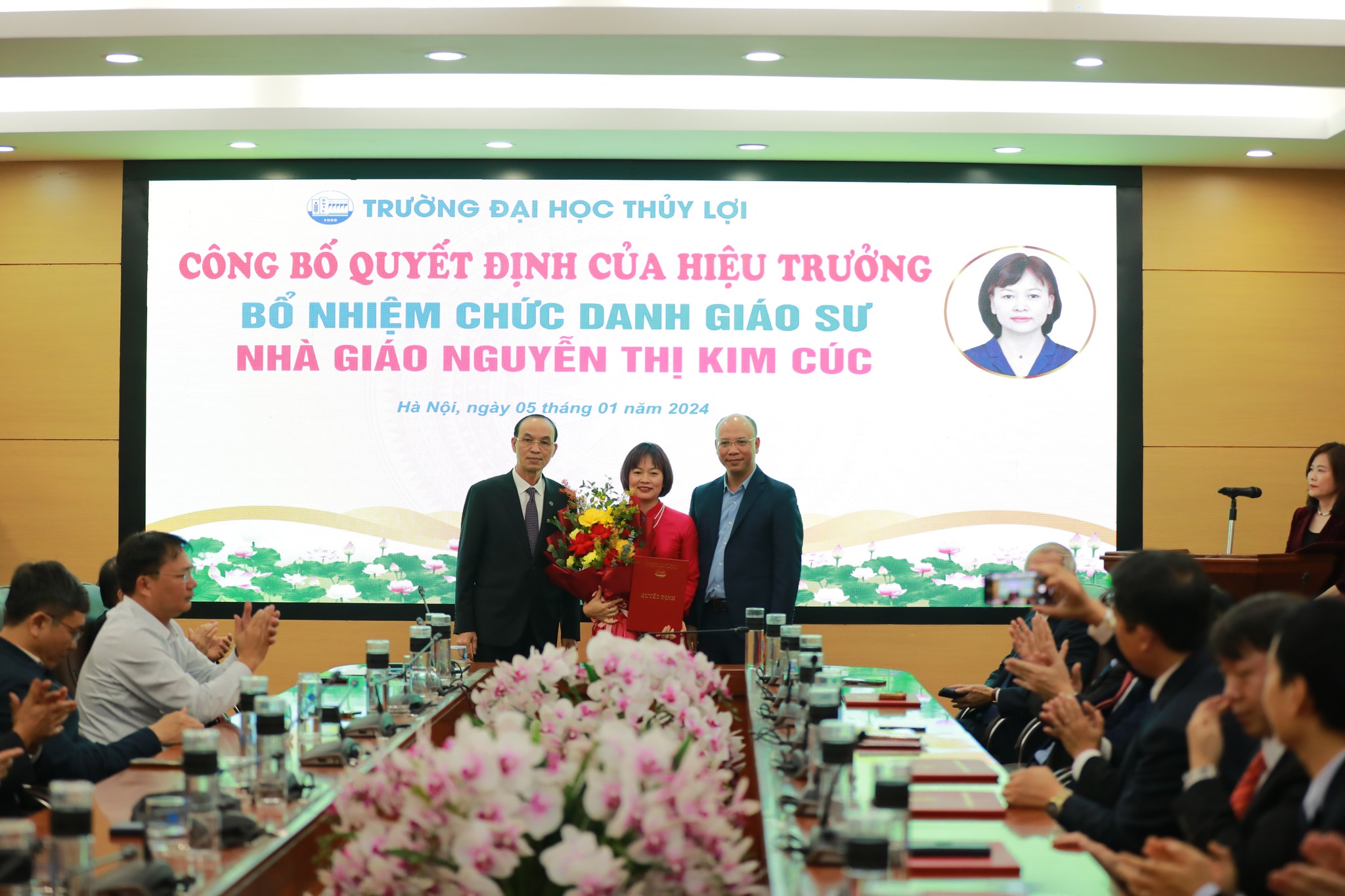 Công bố quyết định Bổ nhiệm chức danh Giáo sư, Phó giáo sư Trường Đại học Thủy lợi năm 2023