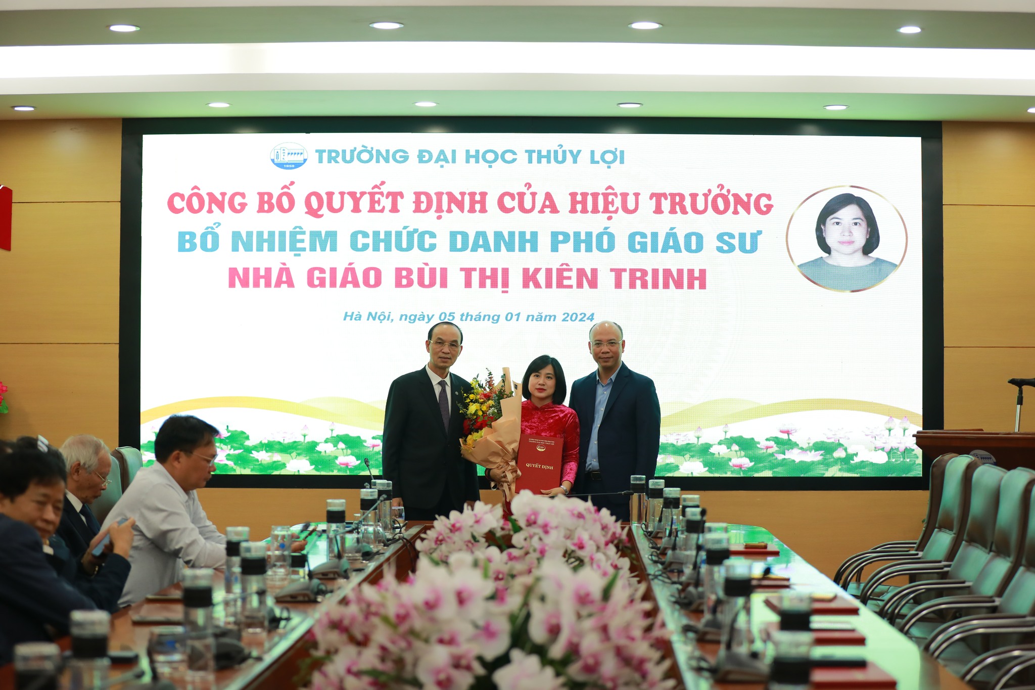 Công bố quyết định Bổ nhiệm chức danh Giáo sư, Phó giáo sư Trường Đại học Thủy lợi năm 2023