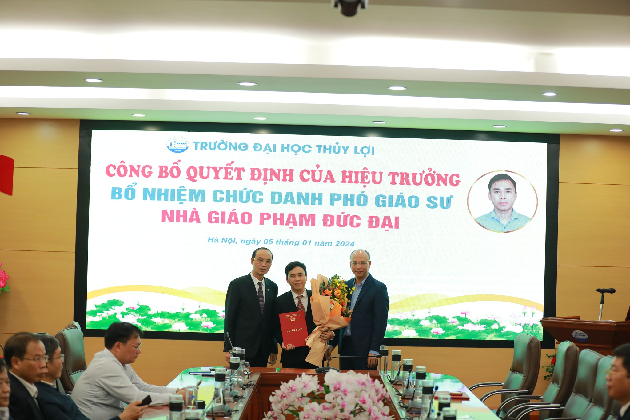 Công bố quyết định Bổ nhiệm chức danh Giáo sư, Phó giáo sư Trường Đại học Thủy lợi năm 2023