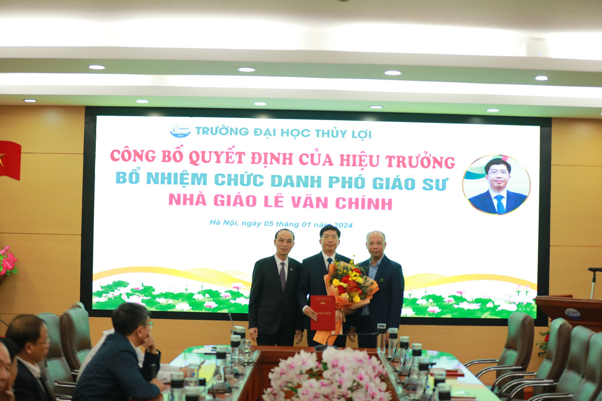 Công bố quyết định Bổ nhiệm chức danh Giáo sư, Phó giáo sư Trường Đại học Thủy lợi năm 2023