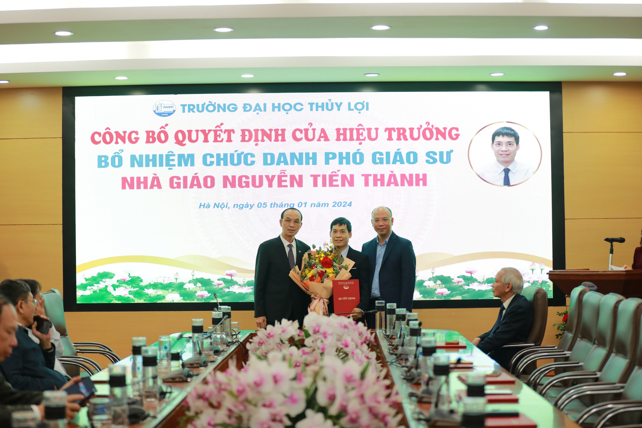 Công bố quyết định Bổ nhiệm chức danh Giáo sư, Phó giáo sư Trường Đại học Thủy lợi năm 2023