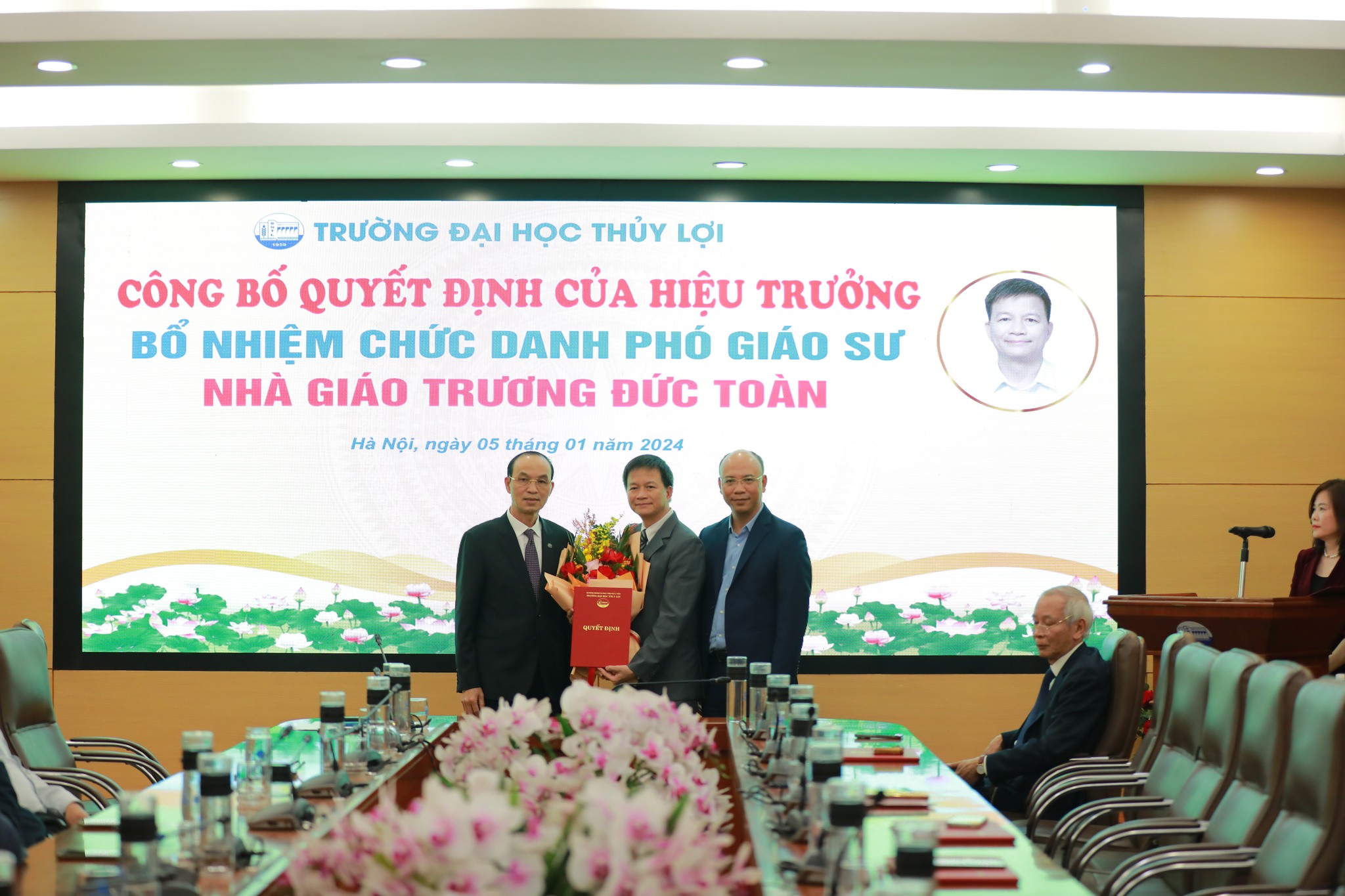 Công bố quyết định Bổ nhiệm chức danh Giáo sư, Phó giáo sư Trường Đại học Thủy lợi năm 2023